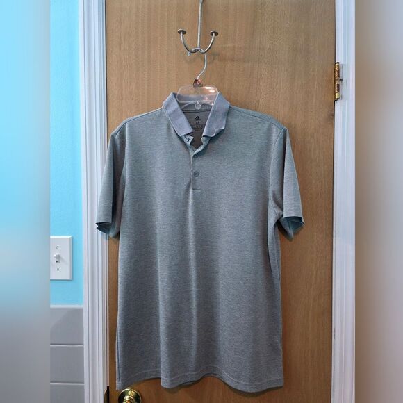 adidas Other - Adidas Gray Polo Shirt Casual Knit Mens Medium